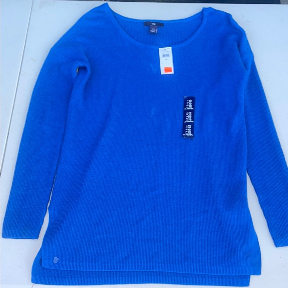 Blue Long Sleeve Sweater